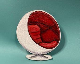 Eero Aarnio Ball Chair pin/brooch