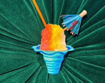 Pasador/broche de hielo afeitado hawaiano