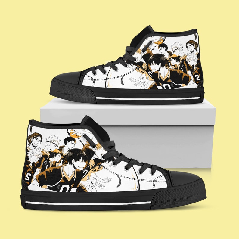 Haikyuu Custom Hightop Chaussures de volleyball Etsy