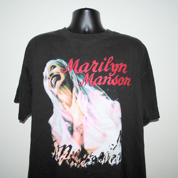 1995 Marilyn Manson Sweet Dreams Are Made Of This Vintage 90's Classic Smells Like Children Heavy Metal Goth Rock Band Concert Tour T-Shirt