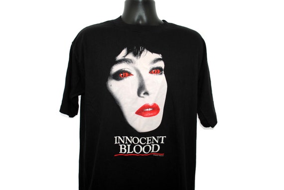 Mime Vintage Sex Clips - 1992 Innocent Blood RARE Vintage Cult Classic A French Vampire In America  Mob Comedy Horror Movie Promo T-Shirt