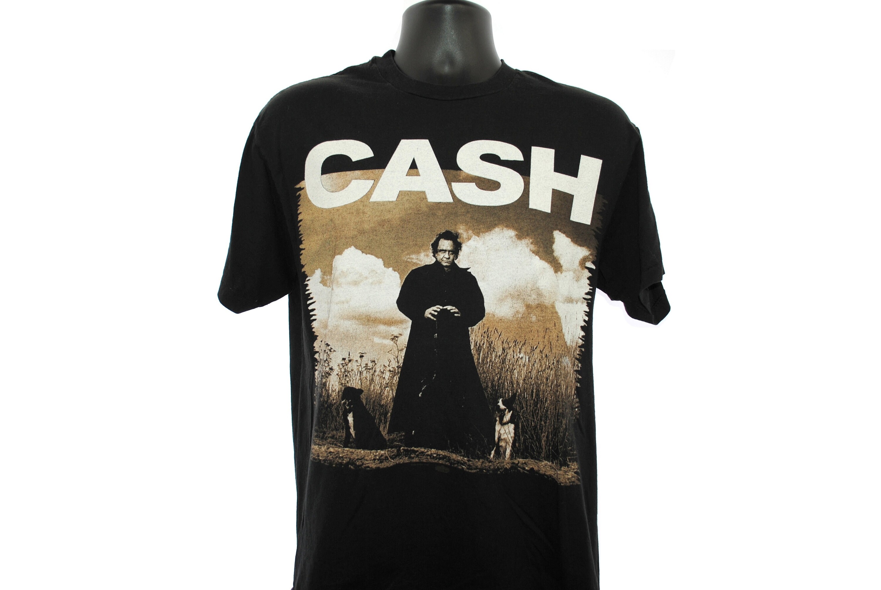 1994 Johnny Cash l’homme en noir Vintage American Recordings Album Art Promo classique 90 hors-la-loi musique Country Legend Concert Tour T-Shirt 1994 Johnny Cash l’homme en noir Vintage American Recordings classique Album Art Promo classique Recordings 90 hors-la-loi musique Country Legend Concert Tour T-Shirt 62225f