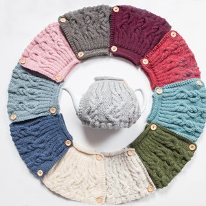 Teapot cosy - Various hand knit tea cosy - Wool tea cosy - Teapot cover & warmer - Vintage tea cosy - Retro tea cosy - Tea lover&#39;s gift