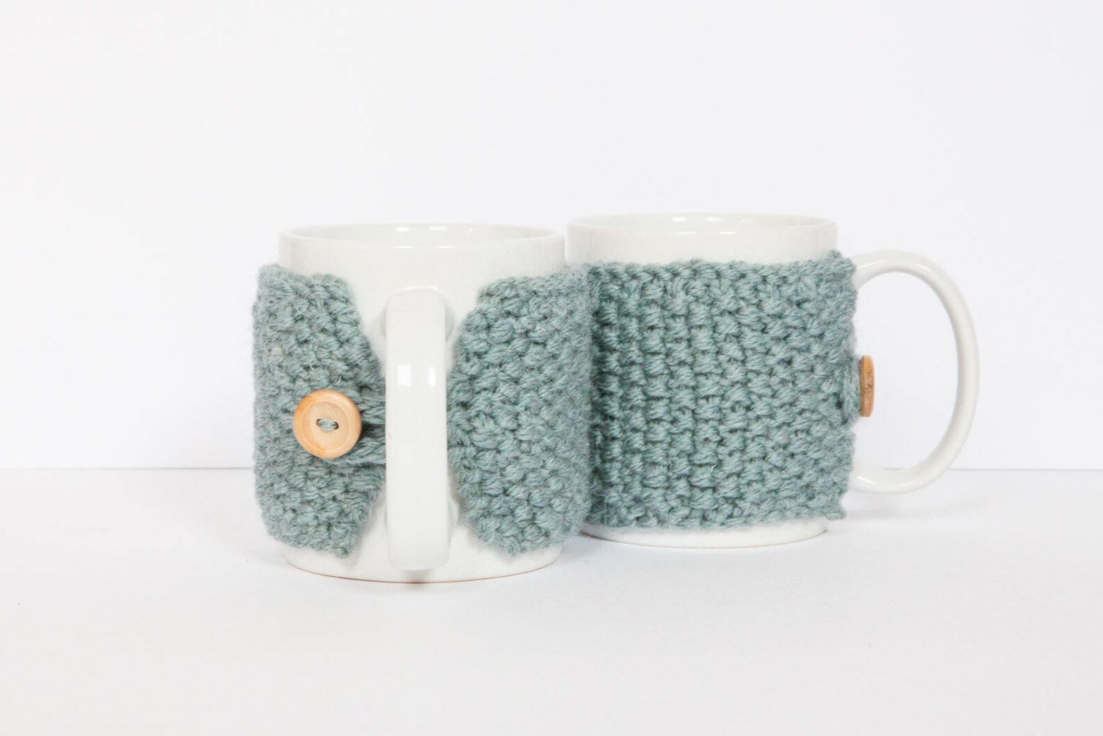 2 Knitted Mug Cosies Cup Cosy Mug Cosy Coffee Cosy in Blue. Etsy UK