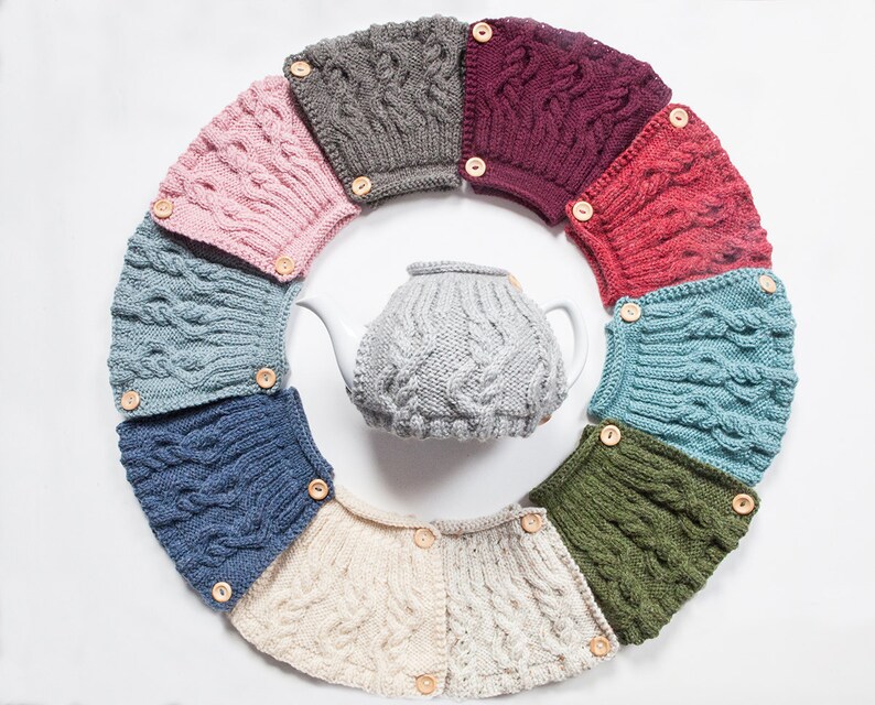 Teapot cosy Wool tea cosy Vintage tea cosy Teapot cover /& warmer Retro tea cosy Tea lover/'s gift Oatmeal hand knit tea cosy