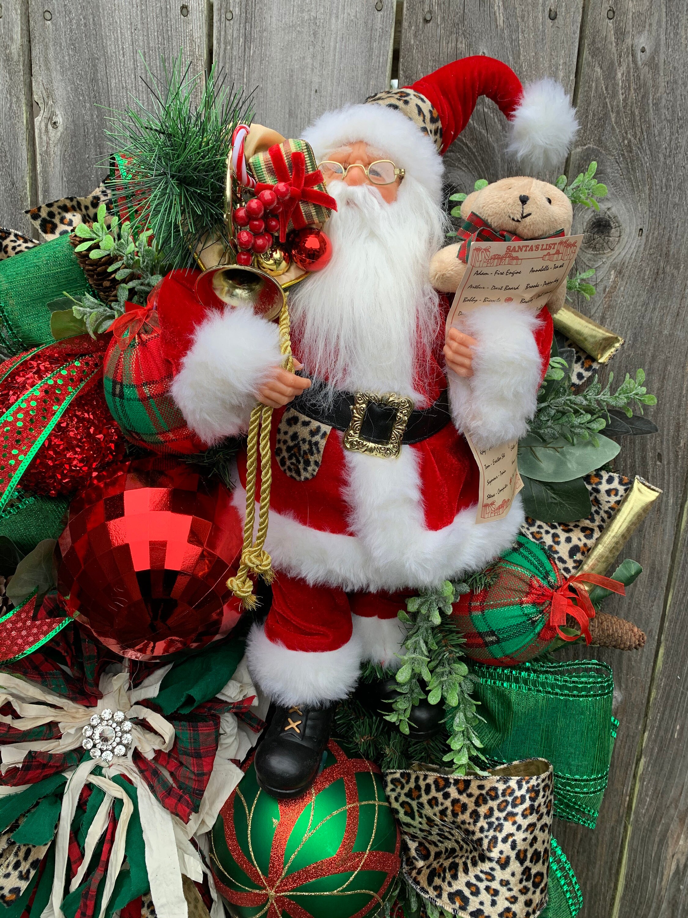 Christmas Santa Wreath 