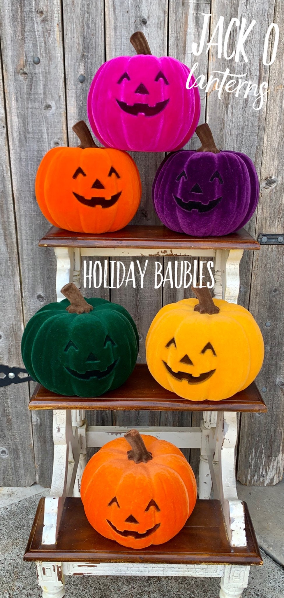 Jack O Lantern, Flocked Jack O Lantern, Pumpkin Decor, Halloween Decor