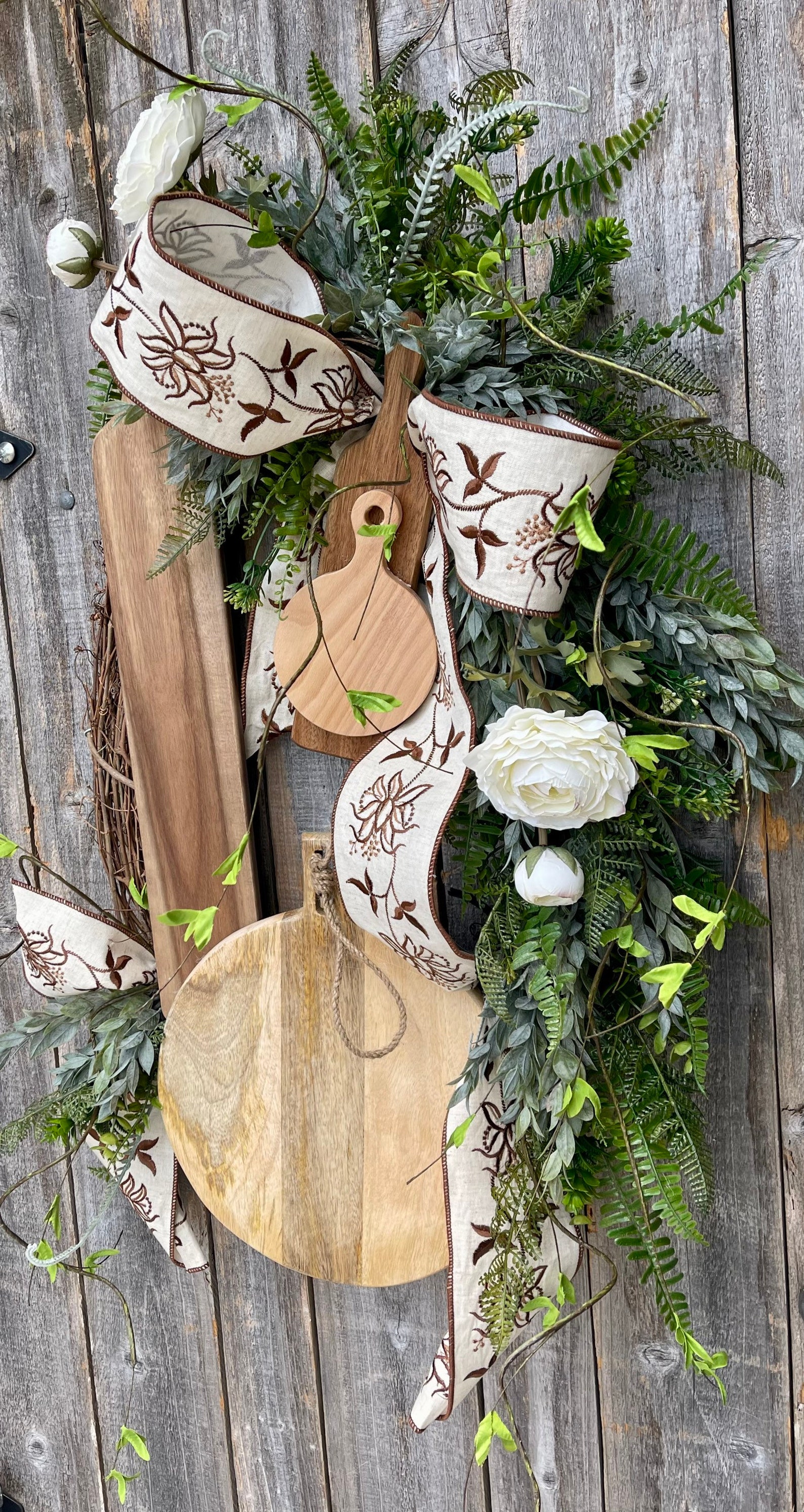 Everyday Wreath Cutting Board Wreath Everyday Decor Cutting Etsy