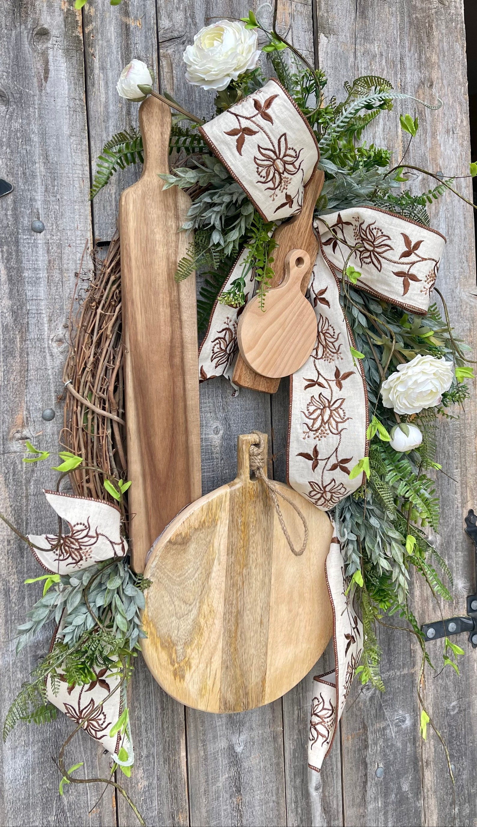 Everyday Wreath Cutting Board Wreath Everyday Decor Cutting Etsy