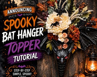 Tutorial per appendere un pipistrello di Halloween, Appendi pipistrello di Halloween, Appendi pipistrello, Decorazioni di Halloween, Halloween fai da te
