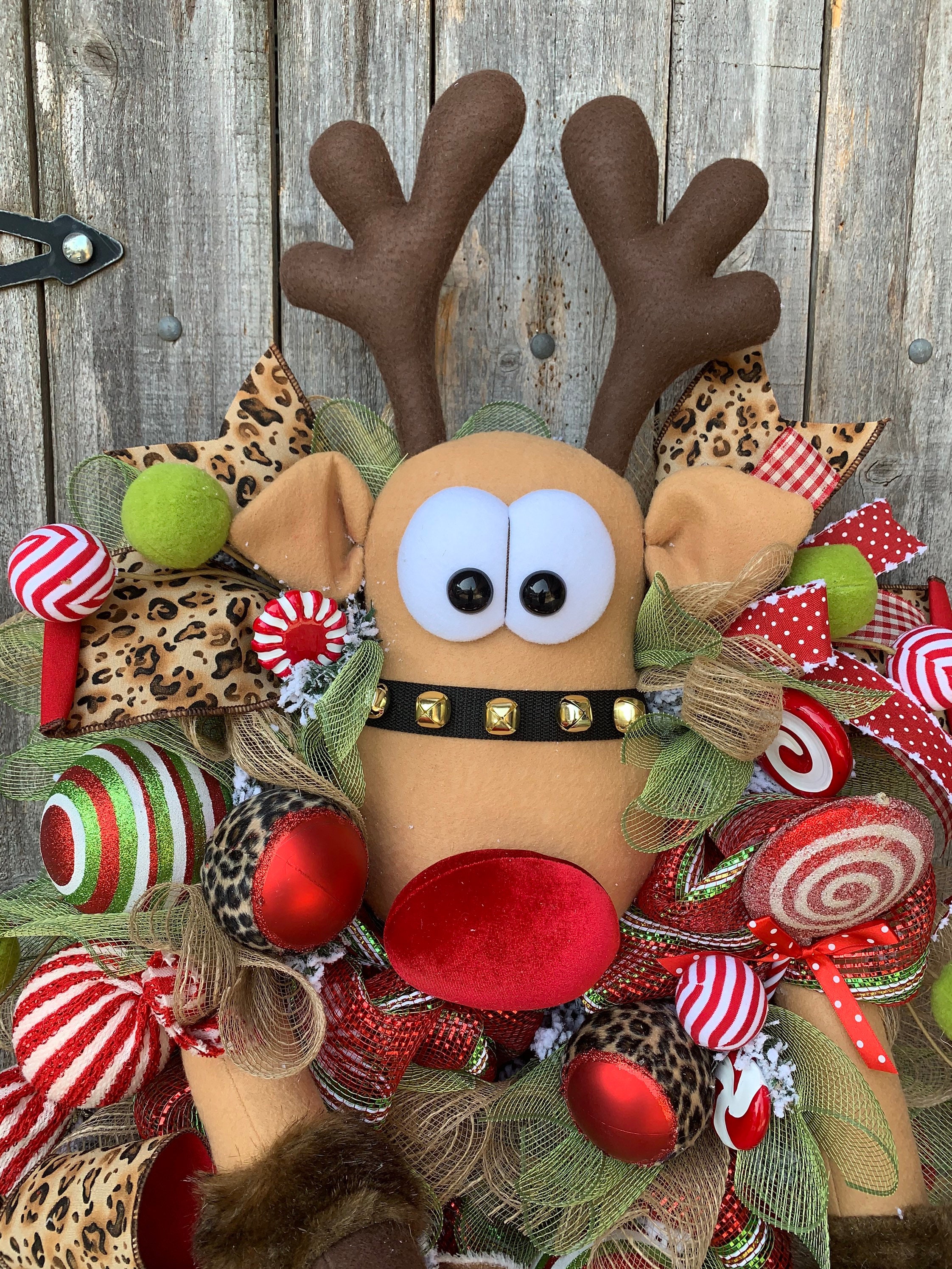Rudolph Christmas Wreath 
