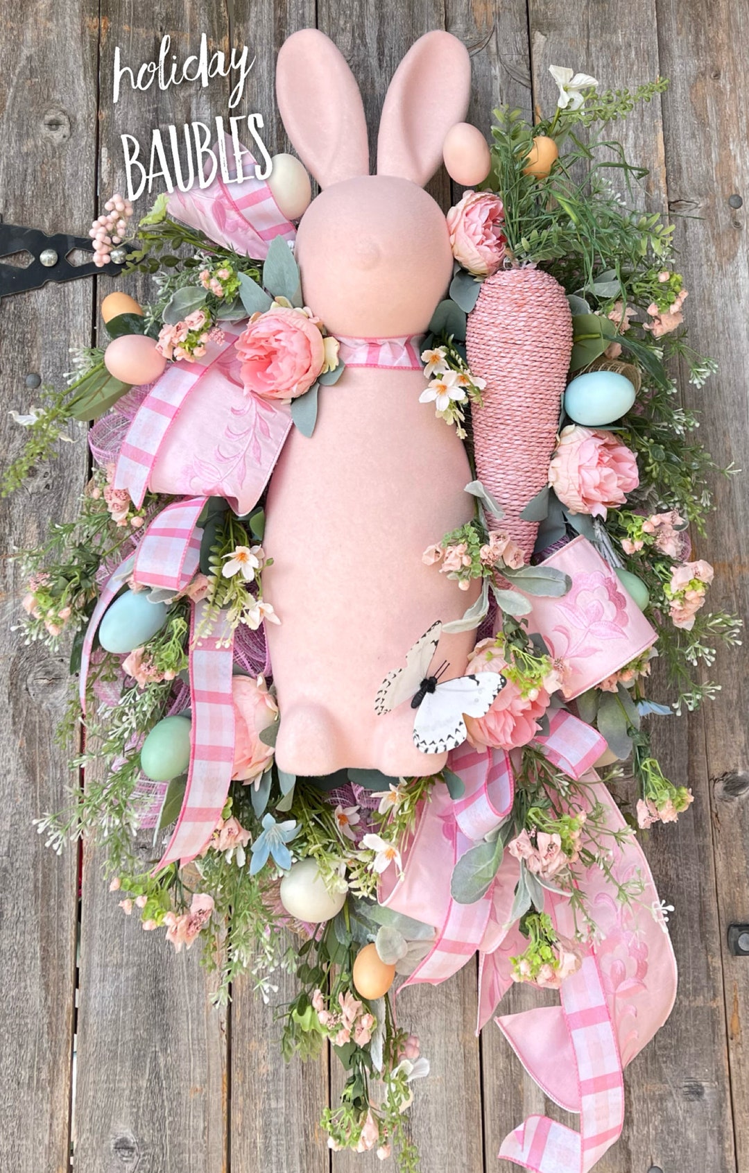 Easter Wreath, Deluxe Easter Wreath, Easter Bunny Wreath, Easter Decor