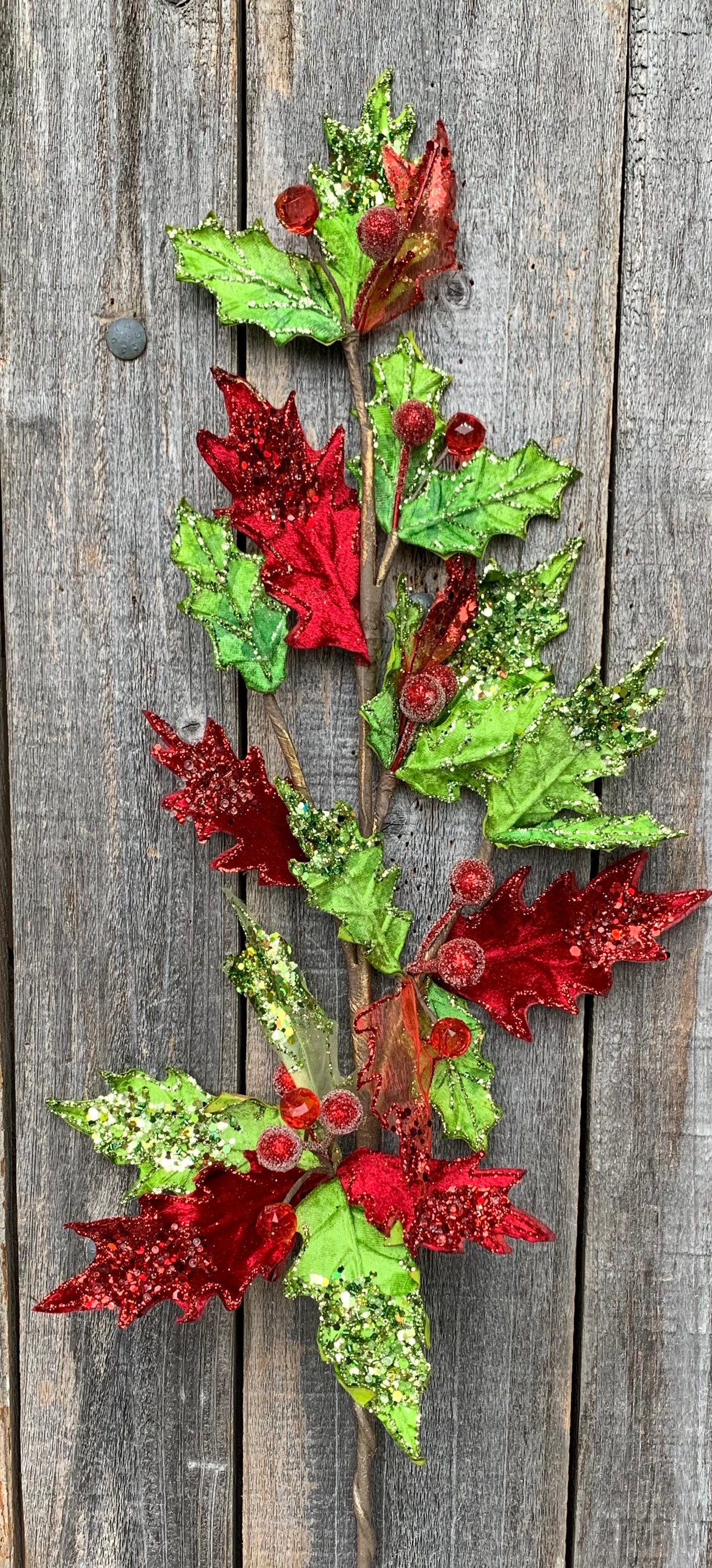 Christmas Supplies, Christmas Pick, Christmas Holly Berry Pick, Wreath