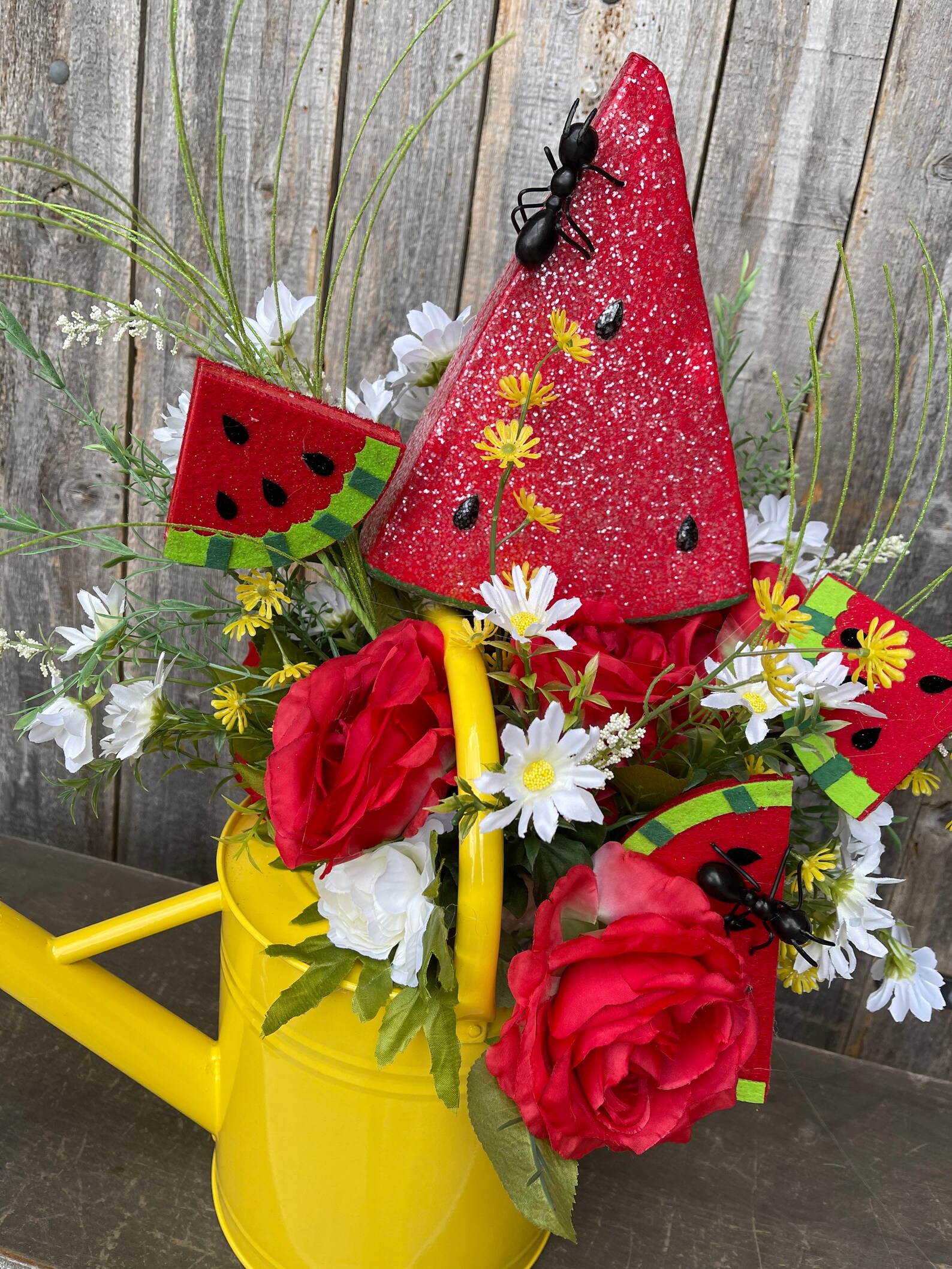 Watermelon CenterpieceSummer Centerpiece Watering Can Etsy