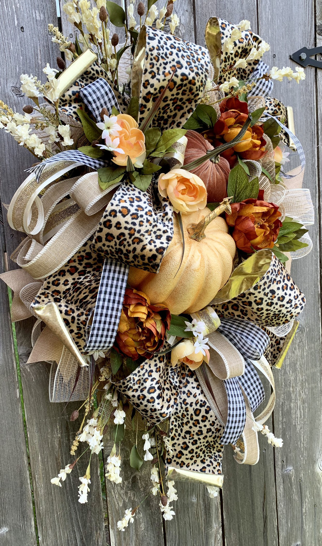 Fall Wreath, Leopard Fall Wreath, Leopard Wreath, Autumn Wreath, Fall