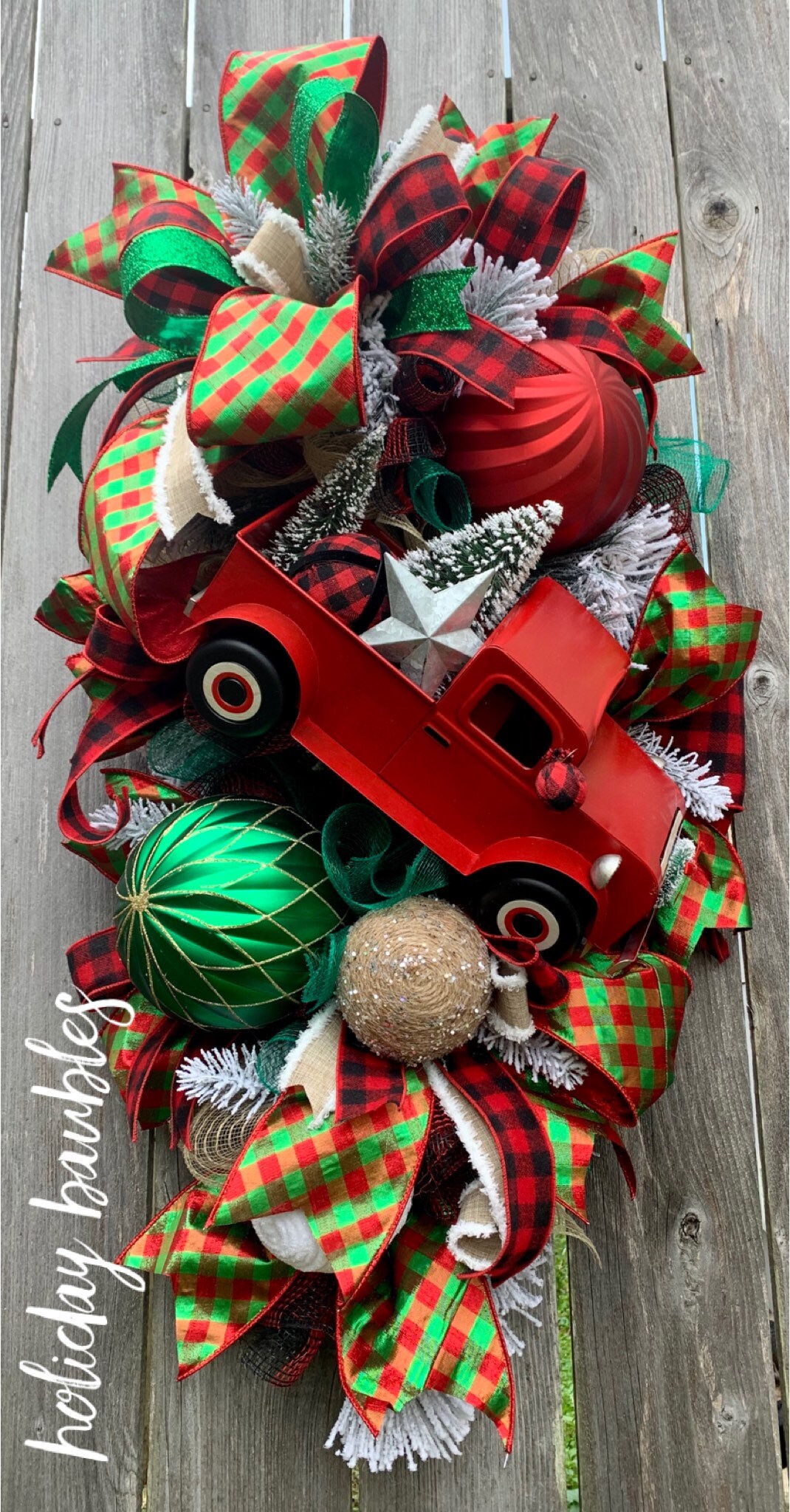 Red Truck Christmas Decor 2021