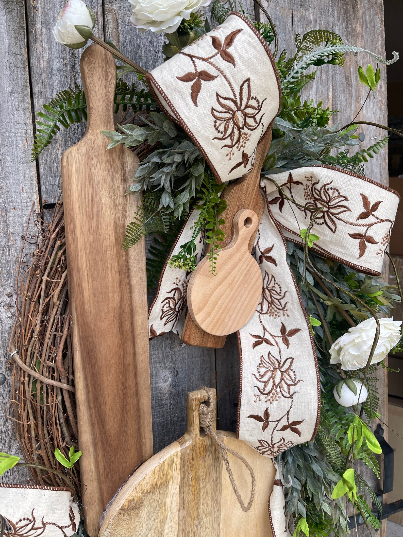 Everyday Wreath Cutting Board Wreath Everyday Decor Cutting Etsy