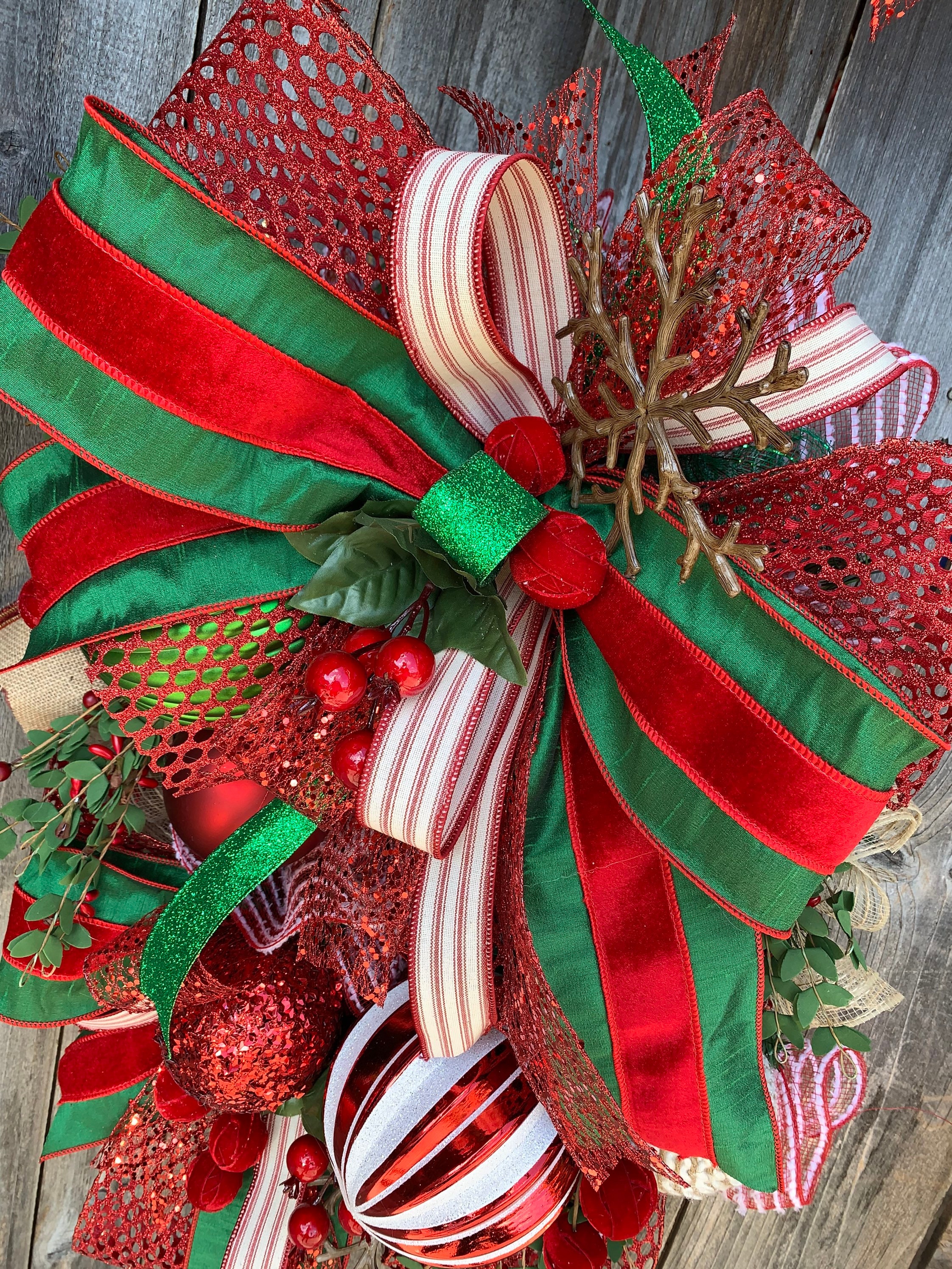 Christmas Wreath, Traditional Christmas Wreath, Christmas Garland