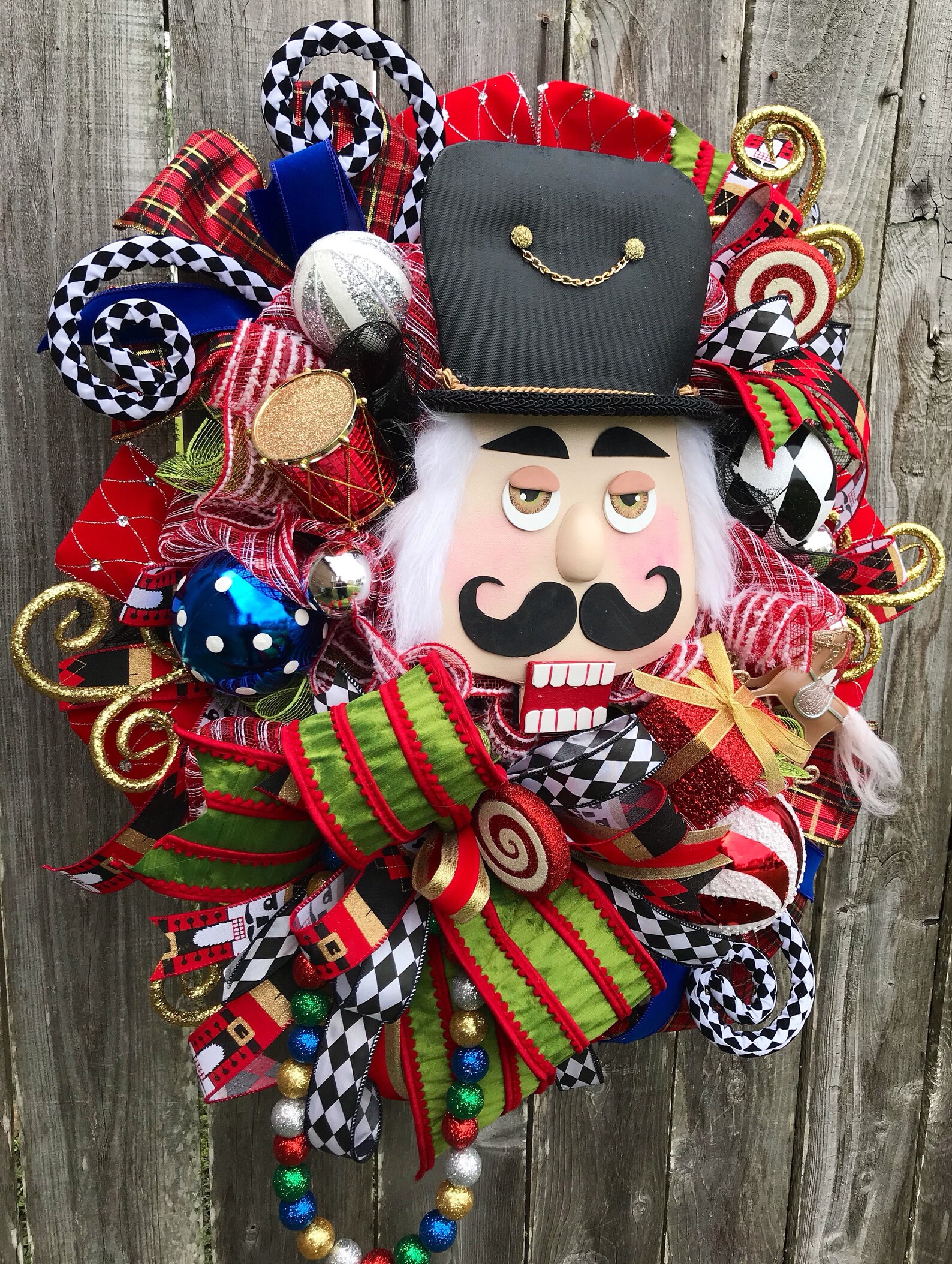 Nutcracker Wreath Christmas Nutcracker Wreath Nutcracker Toy Etsy