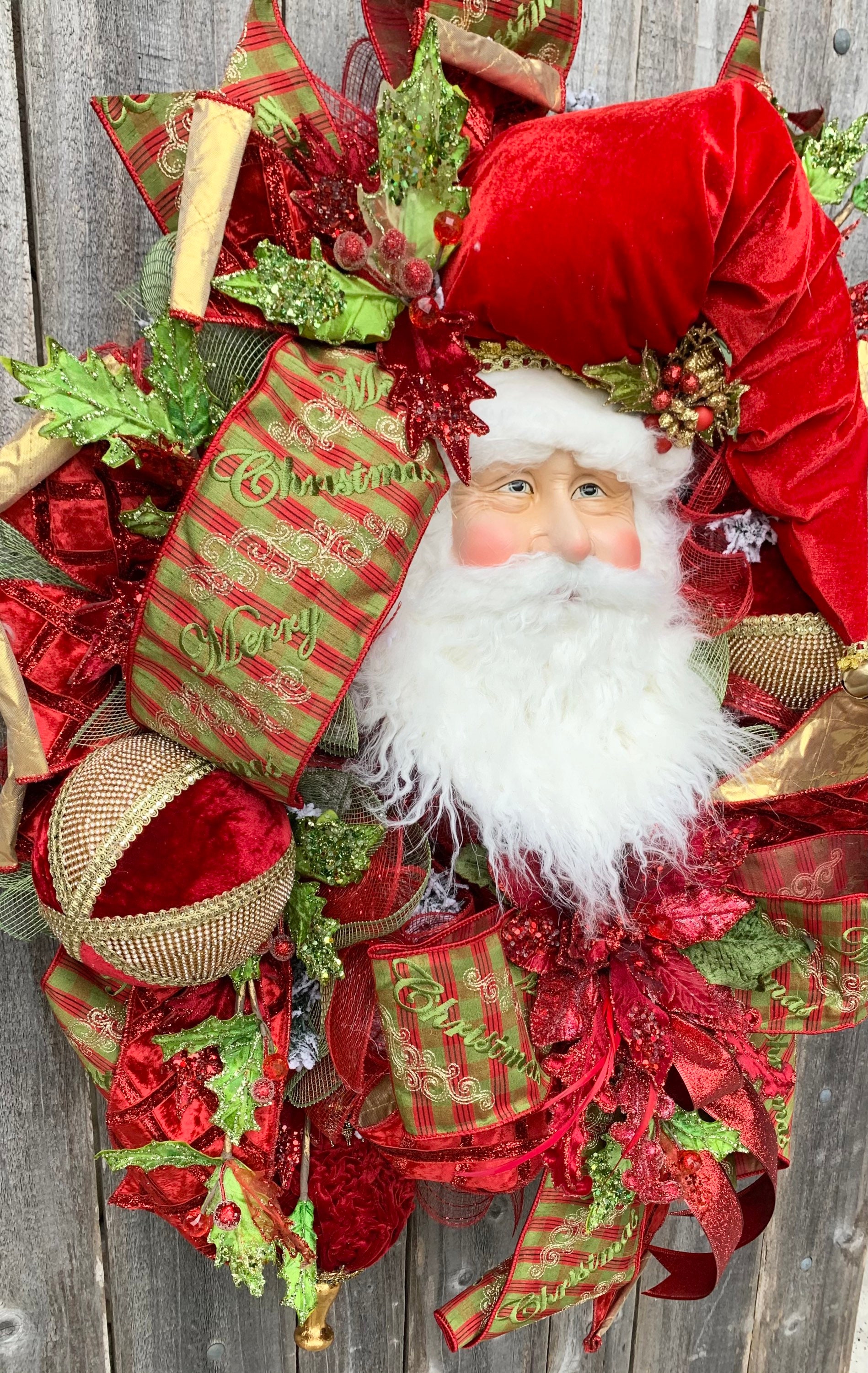 Christmas Santa Wreath 