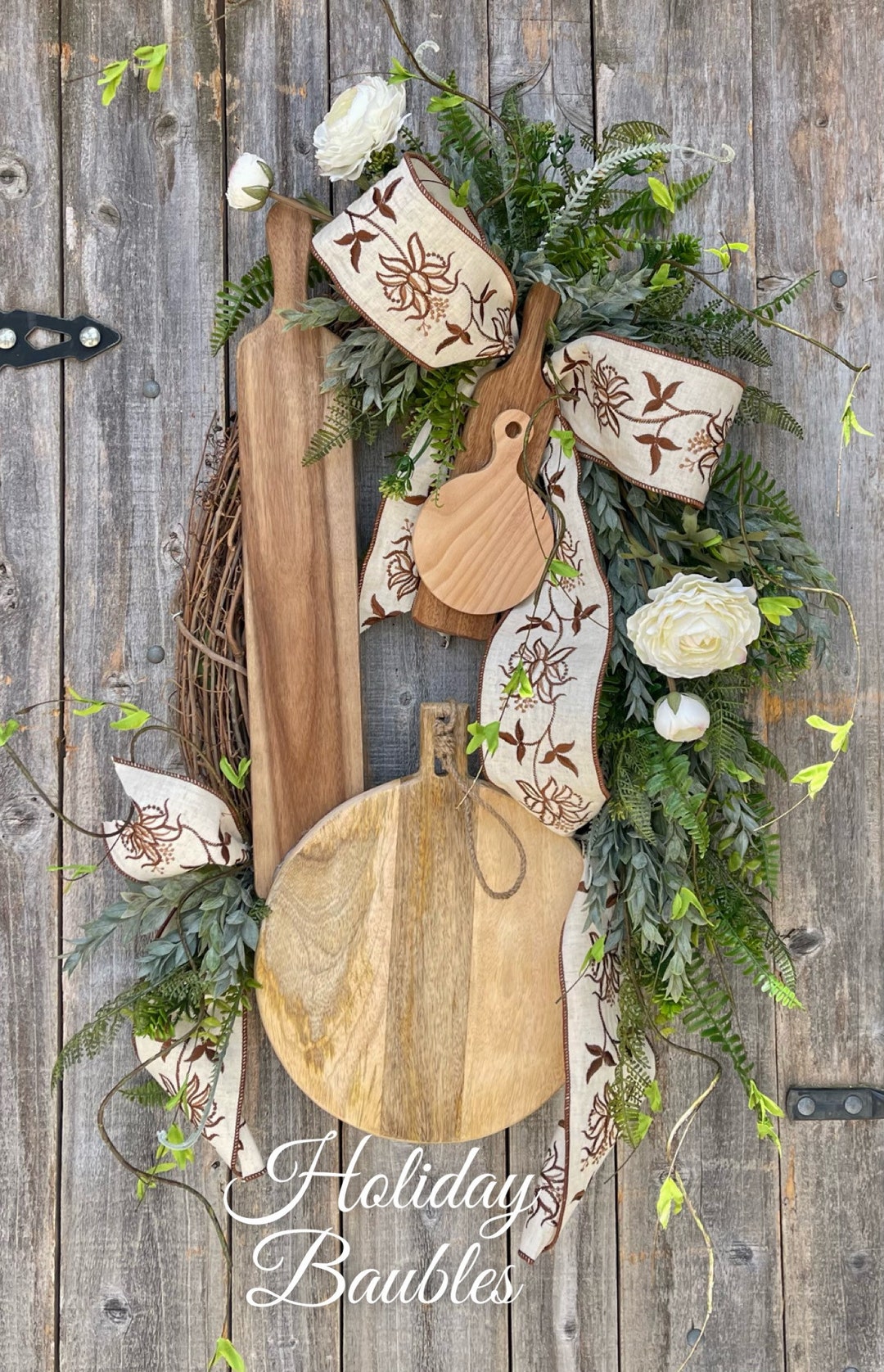 Everyday Wreath, Cutting Board Wreath, Everyday Decor, Cutting Board