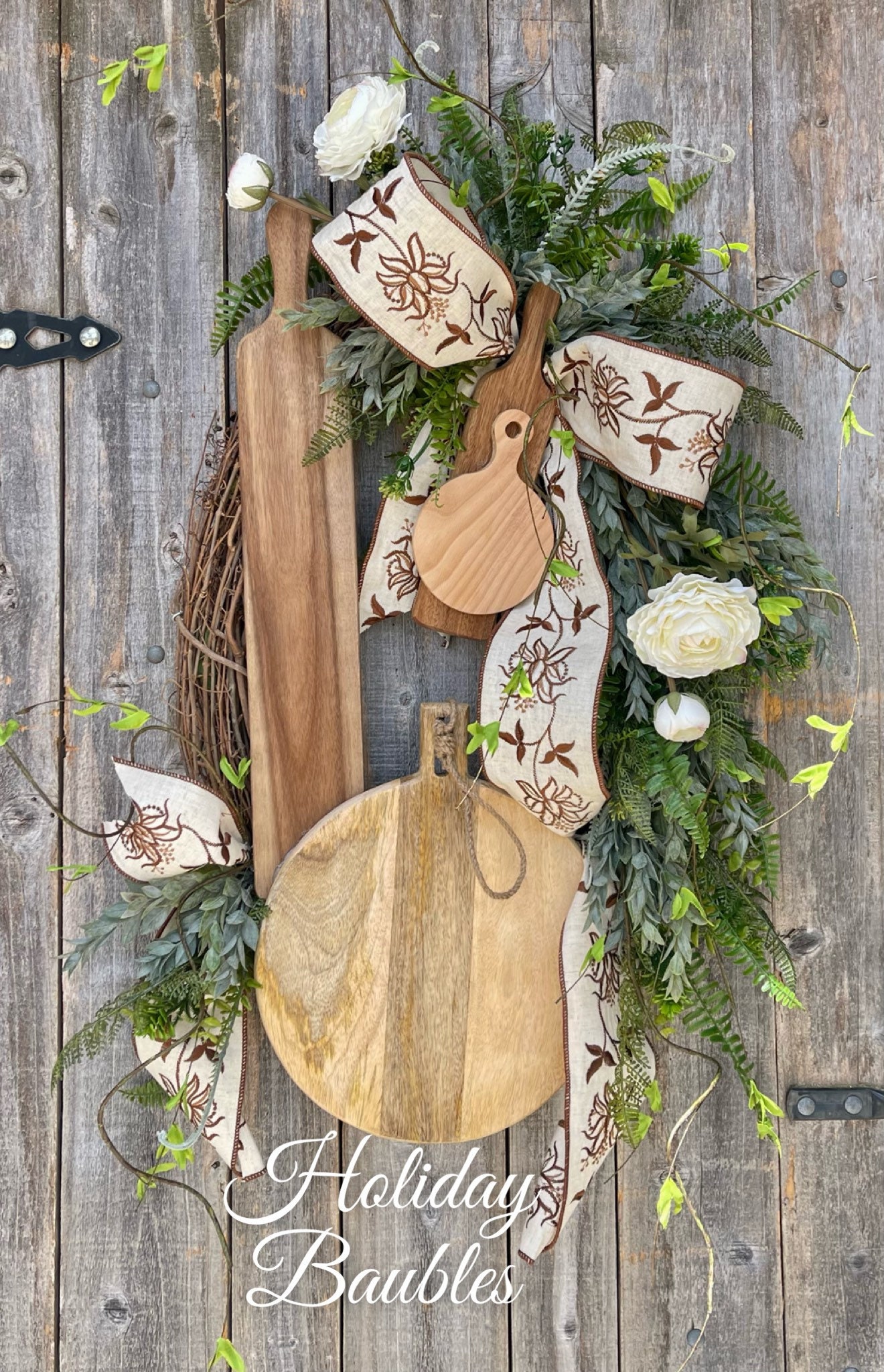 Everyday Wreath, Cutting Board Wreath, Everyday Decor, Cutting Board Decor,  Everyday Grapevine, Charcuterie Board, Kitchen Wreath, Kitchen