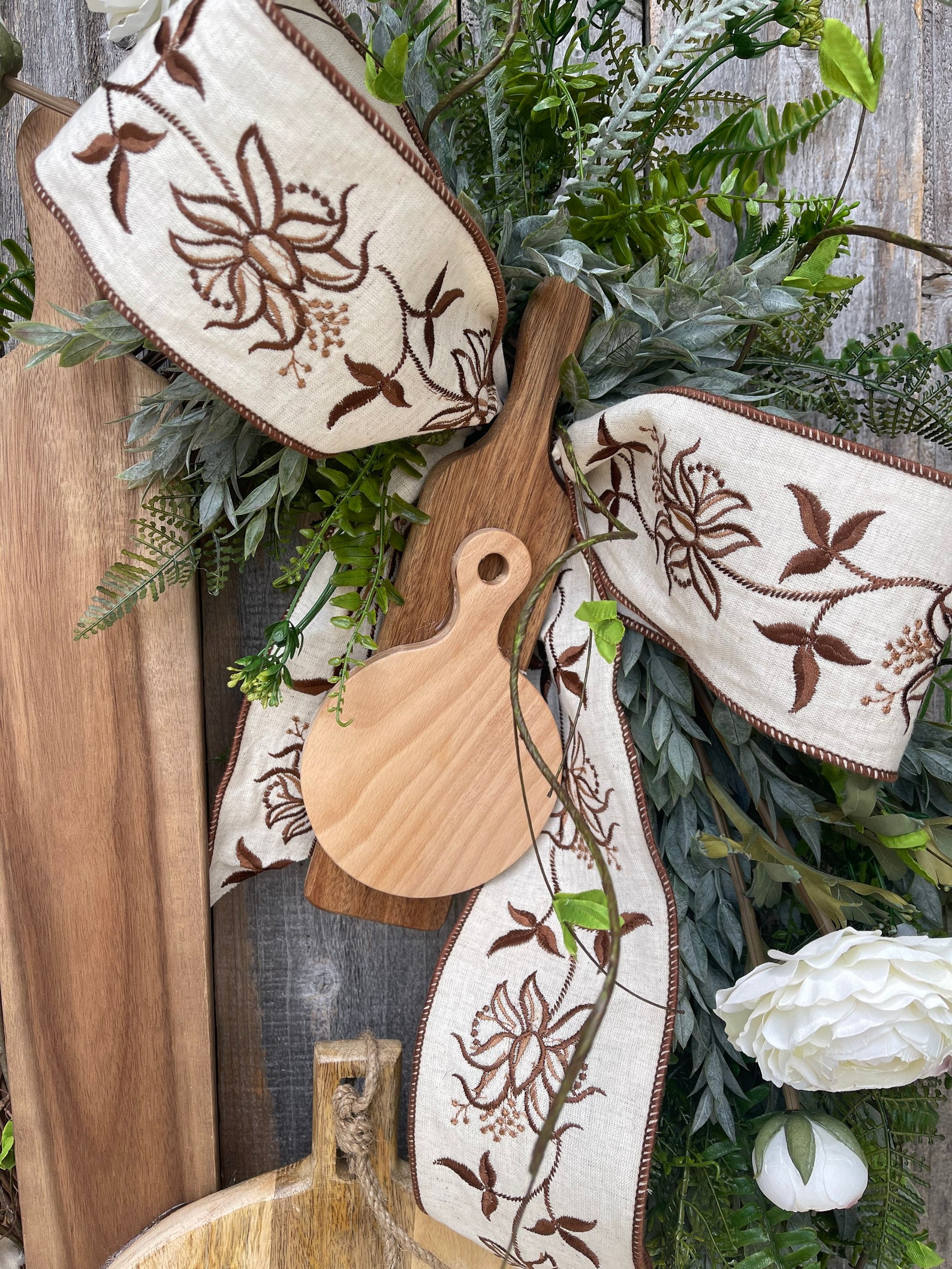 Everyday Wreath Cutting Board Wreath Everyday Decor Cutting Etsy