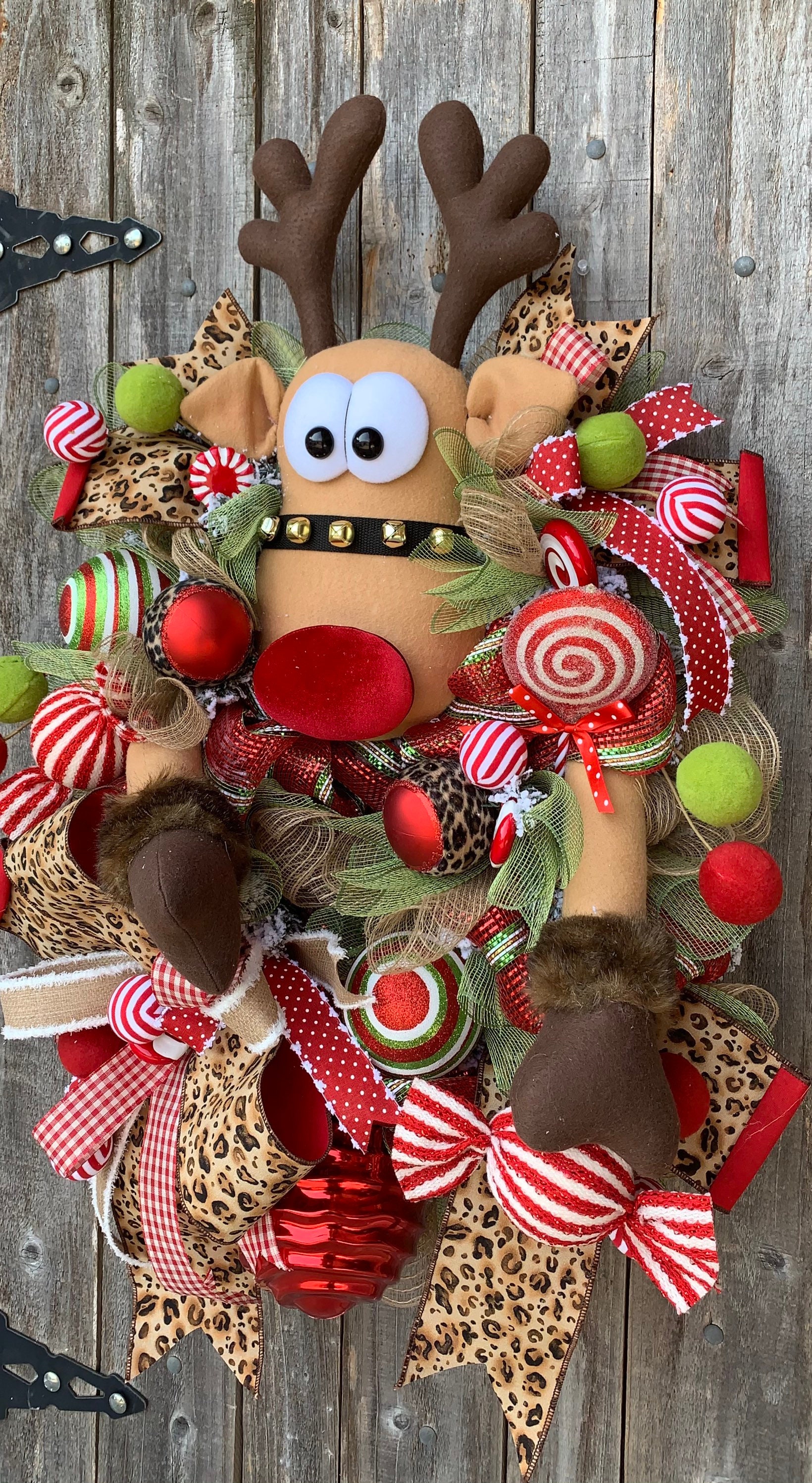 Rudolph Christmas Wreath 