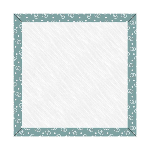 Riley Blake Designs - Lori Holt of Bee in my Bonnet - Cook Book - 7 Inch Design Board - Teal Ring Toss