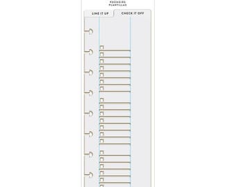 Me and My Big Ideas - The Happy Planner - Planner Stencil - Line it up and Check it off