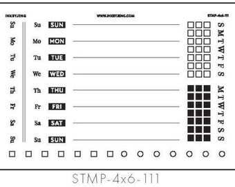 Ink By Jeng - Habit Tracker Stamp Set