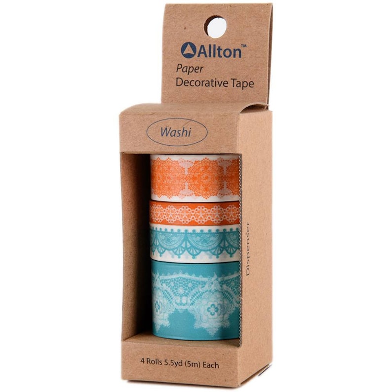 Decorative Washi Tape Assorted Widths 5m Set of 4 Lace Etsy