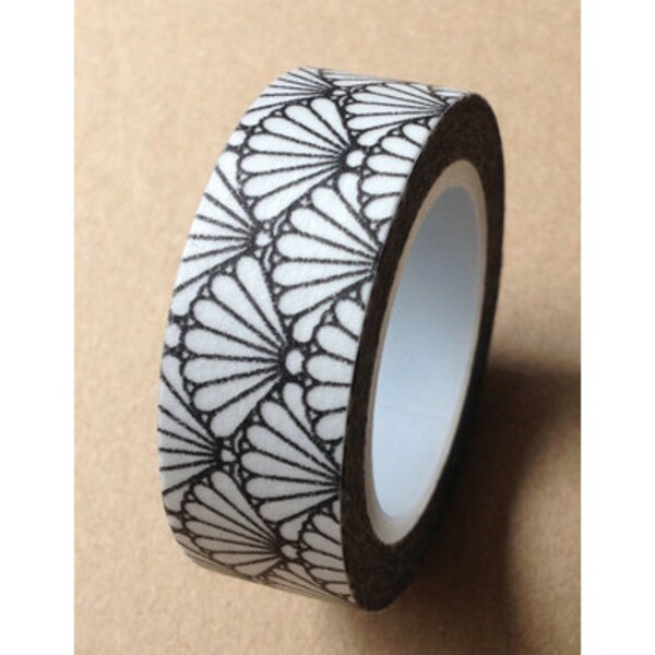 Washi Tape - Black Design - 15mm x 10 metres - High Quality Masking Tape