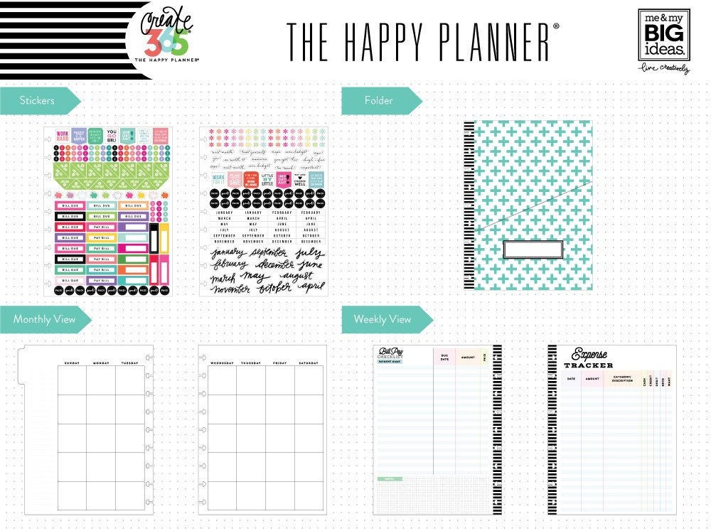 The Happy Planner - Me and My Big Ideas - Budget Extension Pack ...