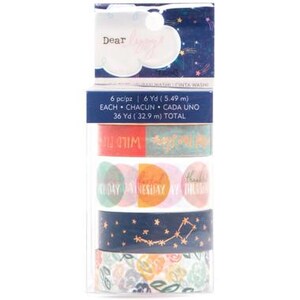 American Crafts - Dear Lizzy Star Gazer Washi Tape Set - Set van 6 inch