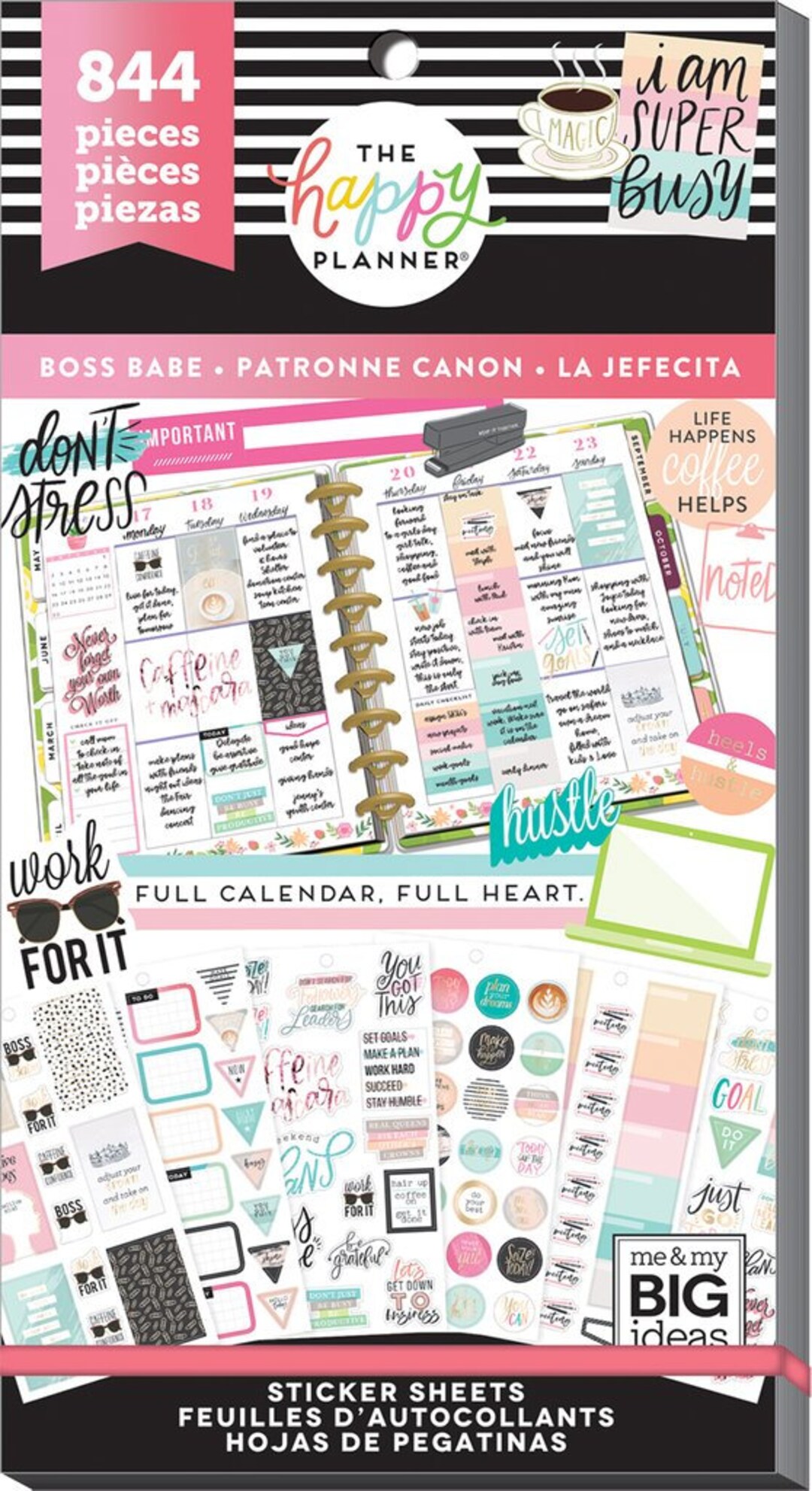 Me & My Nig Ideas The Happy Planner Essentials Tracker & Checklist Classic  Stickers, Productivity Theme, 990/Pack (SVP130151)