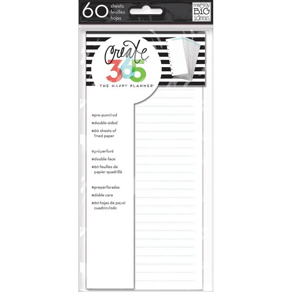 The Happy Planner me and My Big Ideas Fill Paper | Etsy