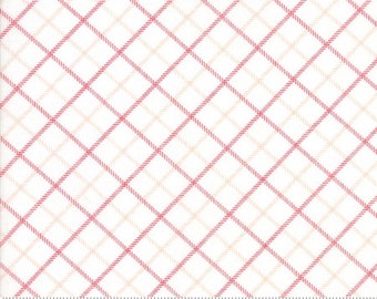 Moda Fabric - Smitten - Bonnie & Camille - Bias Plaid Red #55175 17 - 50cm