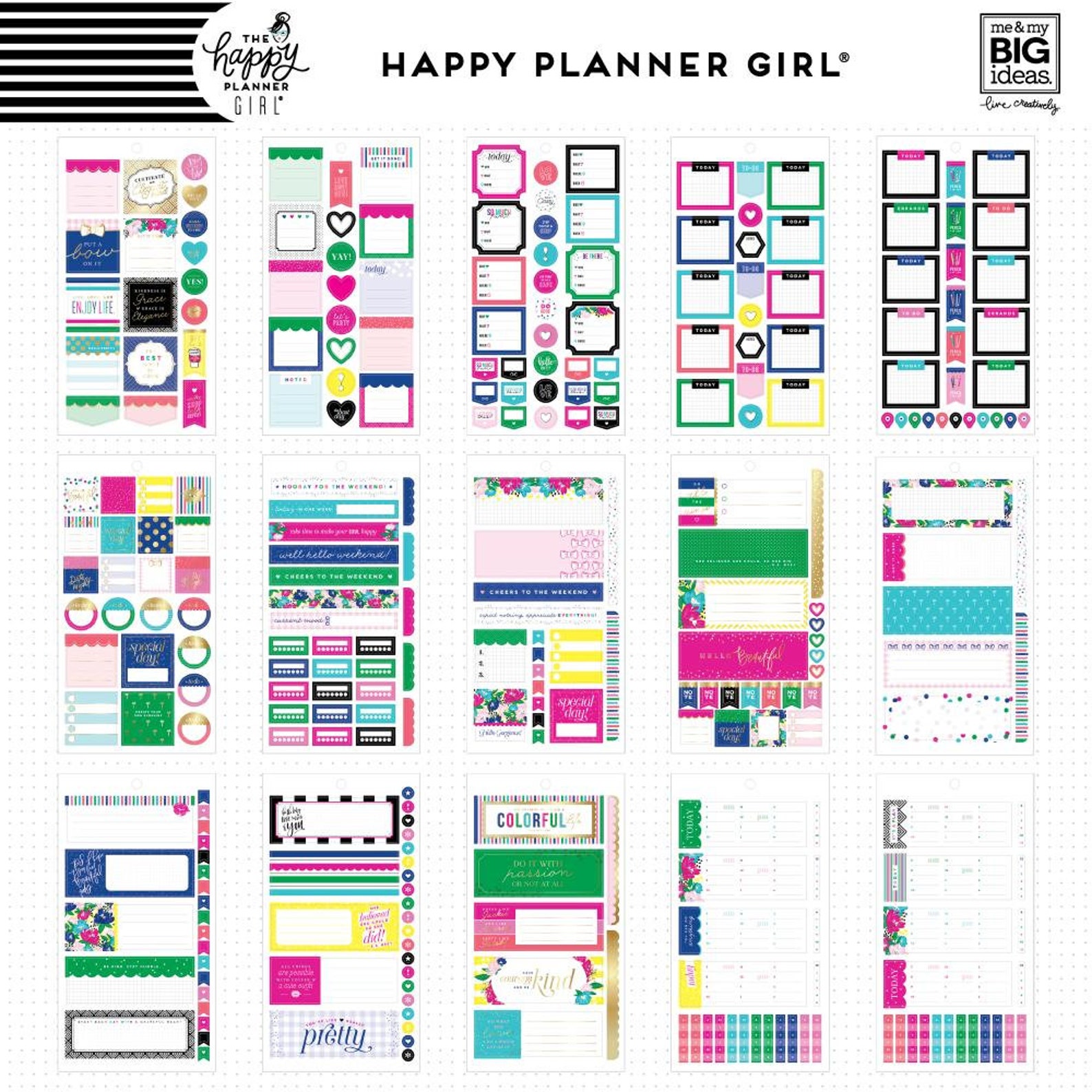 The Happy Planner Me and My Big Ideas Sticker Book Value Etsy