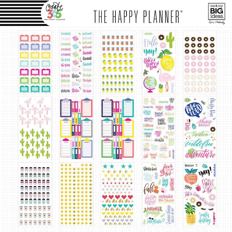 The Happy Planner Me and My Big Ideas Value Pack Stickers - Etsy