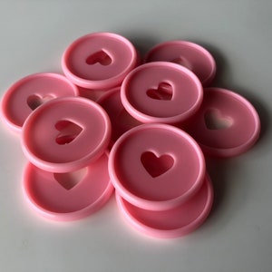 Plastic Planner Discs - Medium (35mm) - Pink - Set of 11