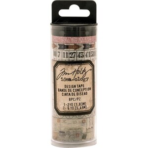 Tim Holtz - Idea-0logy Design Washi Tape - Zestaw 8 sztuk - Poczta