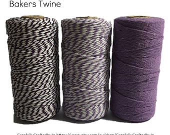 Baker's Twine 100 Metre Spool - Purple Twine - 12 Ply (1.5mm) Cotton String