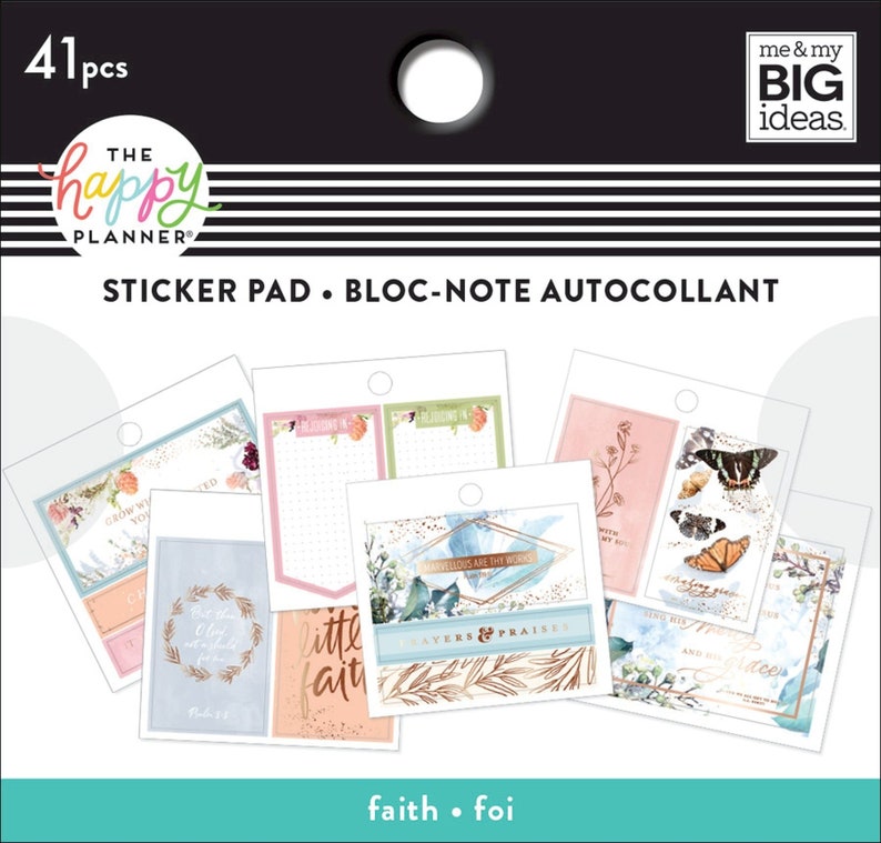 Tiny Stickers Pad The Happy Planner Faith Me and My Big Ideas