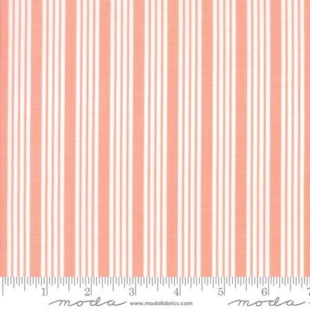 Moda Fabric the Good Life Bonnie & Camille Coral Stripe | Etsy