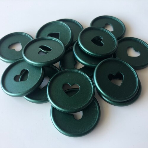 Plastic Planner Discs Medium 35mm Matte Dark Green Set Etsy