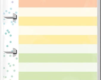 The Happy Planner - Me and My Big Ideas - mini navulpapier - half vel - gekleurde streep (dot-line, colourblocked)
