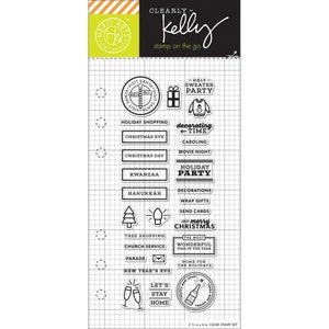 Hero Arts - Kelly Purkey Clear Planner Stamps - Winter Planning