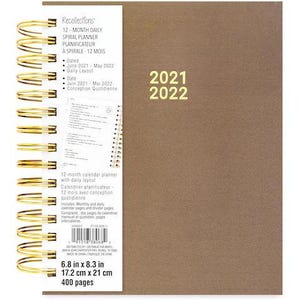OUTDATED*** Recollections - 2021 - 2022 Brown Daily Planner - 12 Months ...