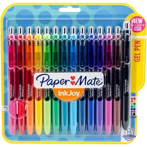 Paper Mate InkJoy Gel Pennen, Medium Point (0,7 mm), Zwart, 12 Stuks
